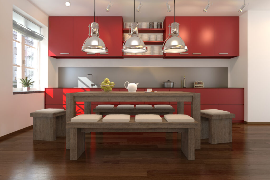 bold kitchen colors , cabinets, space, room, walls, case, home, create, light